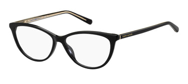 Premium Women Tommy Hilfiger Eyeglasses: TH 1826 - Black - SpecSMART Eye Clinic (Diagonal View)